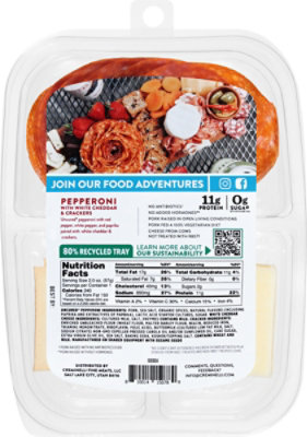 Creminelli Fine Meats Snack Pack Pepperoni Cheddar Crackers - 2 OZ - Image 6