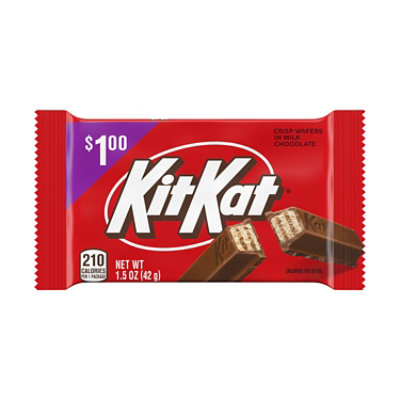 Kit Kat Milk Choc 1.00 Pre-priced Standard Bar - EA - Image 1