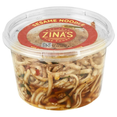 Zinas Salads Sesame Noodle - 12 OZ - Image 2
