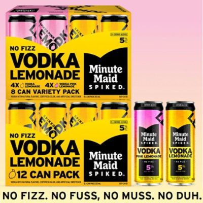 Minute Maid Vodka Lemonade Mix Pack - 8-12 FZ - Image 4