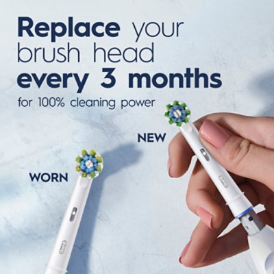 Oral-b Pro 100 Precision Clean, Battery Power Toothbrush, White - EA - Image 6
