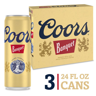 Coors Banquet Beer Cans - 3-24 Fl. Oz. In Cans - 3-24 FZ - Image 1