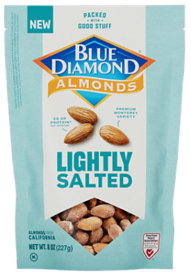 Blue Diamond Almonds Lightly Salted 8oz - 8 OZ - Image 1