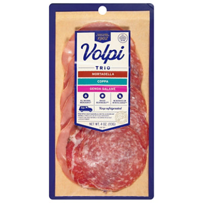 Volpi Trio Mortadella Genoa Salame Coppa - 4 OZ - Image 1