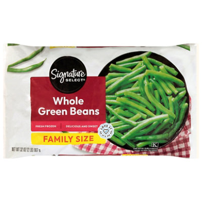 Signature Select Green Beans Whole Family Size 32 Oz - 32 OZ