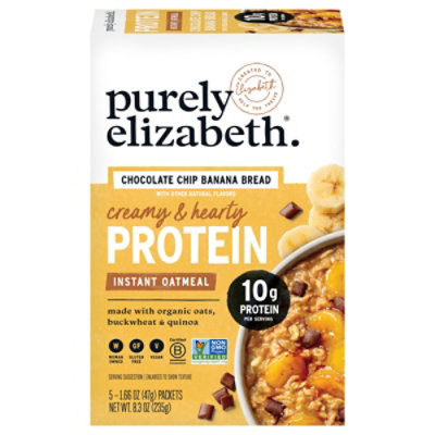 Purely Elizabeth Oatmeal Protein Chocolate Chip Banana Bread - 7.6 OZ - Image 1