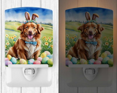 Caroline's Treasures - 6x4x3 - Multicolor - Nova Scotia Duck Tolling Retriever - Easter Egg  Ceramic Night Light Compact - UL-Certified - Ideal for Every Place - Image 2