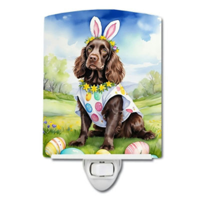 Caroline's Treasures - 6x4x3 - Multicolor - Boykin Spaniel - Easter Egg  Ceramic Night Light Compact - UL-Certified - Ideal for Every Place - 1 Piece - Image 1