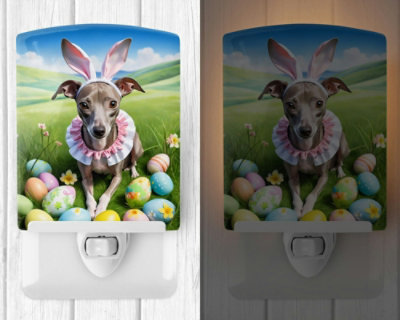 Caroline's Treasures - 6x4x3 - Multicolor - Italian Greyhound - Easter Egg  Ceramic Night Light Compact - UL-Certified - Ideal for Every Place - 1 Piece - Image 2