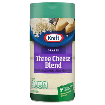 Kraft Grated Parmesan Romano & Asiago Cheese Shaker 8 Oz Bottle - 8 OZ - Image 2
