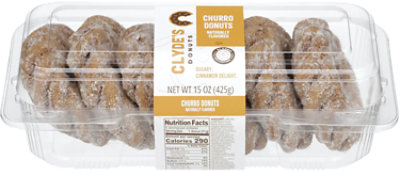Clydes Donuts Churro Cake Donuts 6 Count - 15 OZ - Image 1