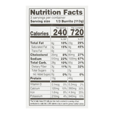 Readymeals Chicken Burrito - 12 OZ - Image 3