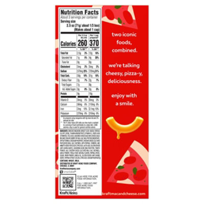 Kraft Pizza Flavored Mac & Cheese Macaroni And Cheese Dinner - 7.25 OZ - Image 3