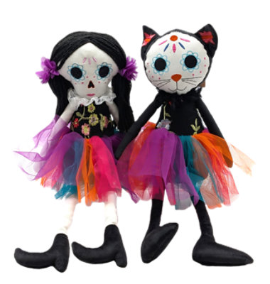 Day of the Dead Dia De Los Muertos Doll - Each - Image 1