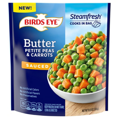 Birds Eye Steamfresh Sauced Butter Petite Peas And Carrots Frozen Vegetables 10.8 Oz. - 10.8 OZ