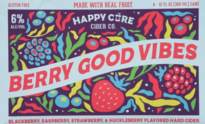 Happy Core Berry Good Vibes Hard Cider 6-12 Fl Oz In Cans - 6-12 FZ - Image 5