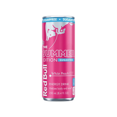 Red Bull Summer Edition White Peach Sugarfree Energy Drink In Can - 8.4 Fl. Oz. - Image 1
