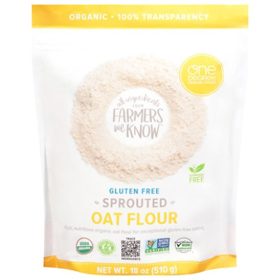 One Degree Flour Sprouted Oat Gluten Free Organic - 18 OZ - Image 1