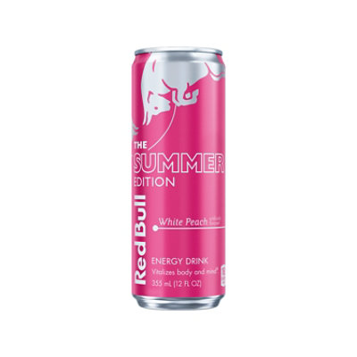 Red Bull Summer Edition White Peach Energy Drink In Can - 12 Fl. Oz. - Image 1