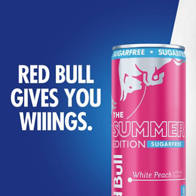 Red Bull Summer Edition White Peach Sugarfree Energy Drink In Cans - 4-12 Fl. Oz. - Image 4