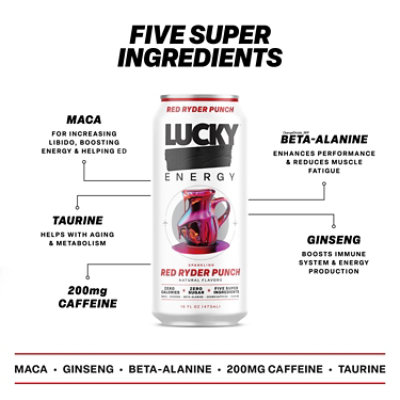 Lucky Energy Red Ryder Punch 16fz - 16 FZ - Image 4