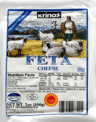 Krinos Cheese Feta Greek - 7 OZ - Image 2