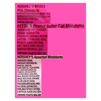 Miniature Size Party Pack Astd Sub Hersheys Milk Chocolate Kisses, Reeses - 32.9 OZ - Image 4
