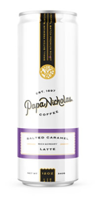 Papanicholas 11oz Rdt Salted Caramel Latte - 11 OZ - Image 1