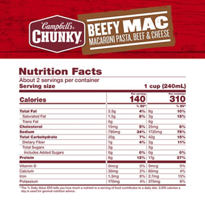 Campbells Chunky Soup Beef - 18.8 OZ - Image 4