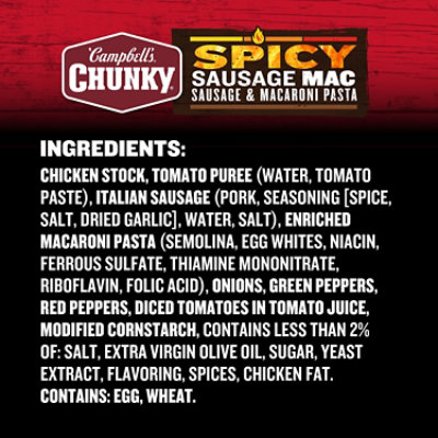 Campbell's Chunky Spicy Sausage Mac Soup, 18.8 Oz Can - 18.8 OZ - Image 5