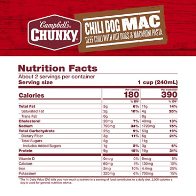 Campbell's Chunky Soup Chili - 18.8 OZ - Image 4