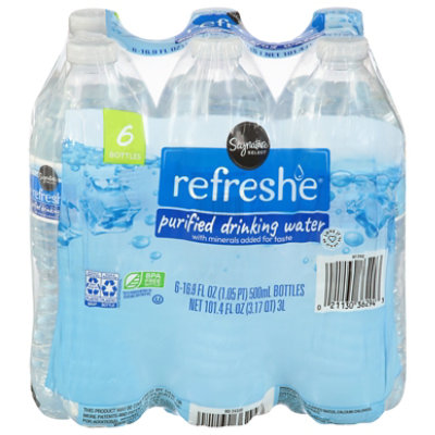 Signature Select Refreshe Purified Water 6-16.9 Fz - 6-16.9 FZ