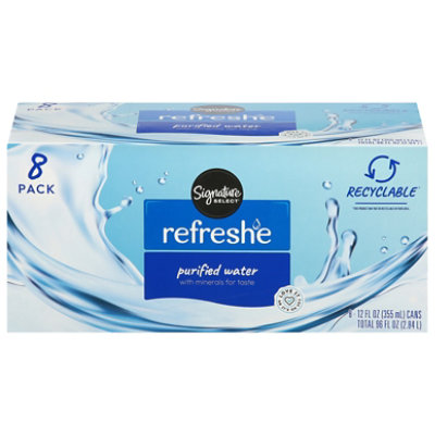Signature Select Refreshe Purified Drinking Water 8-12 Fz - 8-12 FZ - Image 1