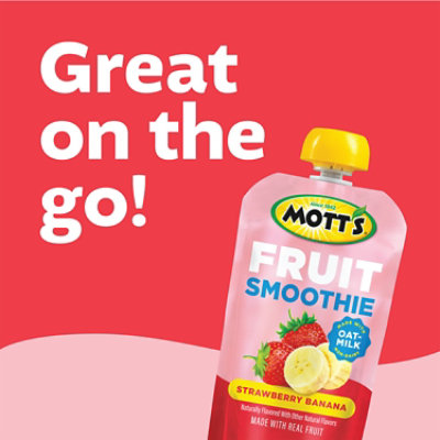 Mott’s Fruit Smoothie Strawberry Banana pouches - 8 - 4.2 oz - Image 3