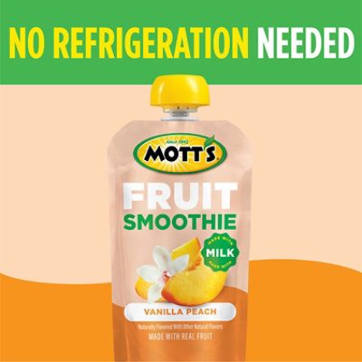 Mott’s Fruit Smoothie Vanilla Peach pouches - 8 - 4.2 oz - Image 5