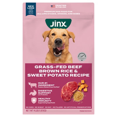 Jinx Beef Brown Rice Sweet Potato Als Kibble 4lb - 4 LB - Image 1