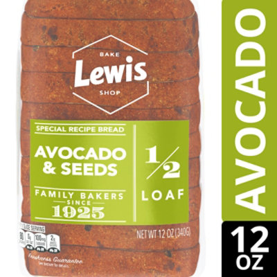 Lewis Bake Shop Avocado & Seeds Half Loaf Bread - 12 OZ - Image 2