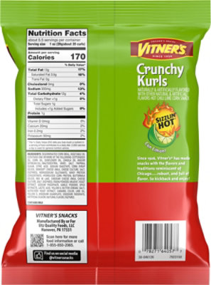 Vitners Crunchy Kurl Sizzlin Hot 5.25oz - 5.25 OZ - Image 5