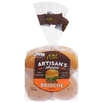 Schmidt Old Tyme Artisan’s Choice Rustic Brioche Rolls Soft Bread - 8 Count - Image 3