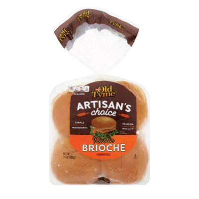 Schmidt Old Tyme Artisan’s Choice Rustic Brioche Rolls Soft Bread - 8 Count - Image 1