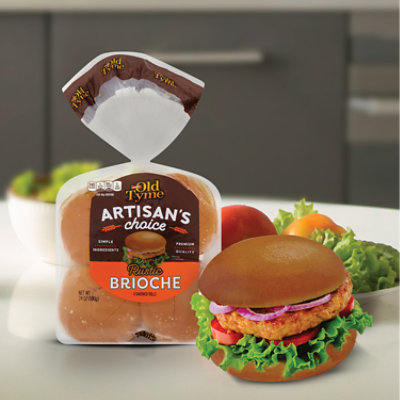 Schmidt Old Tyme Artisan’s Choice Rustic Brioche Rolls Soft Bread - 8 Count - Image 6