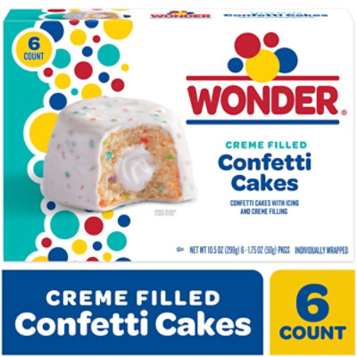 Wonder Cream Filled Confetti Cakes - 10.5 OZ - Image 2