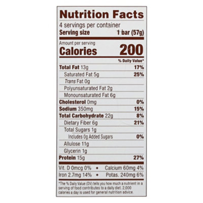 Munk Pack Protein Bar Browni Nut Fudge 4pk - 8.04 OZ - Image 3