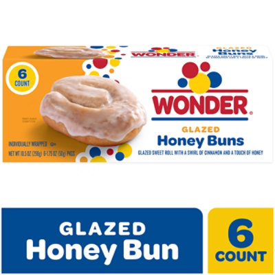 Wonder Glazed Honey Buns 6 Count - 10.5 OZ - Image 2