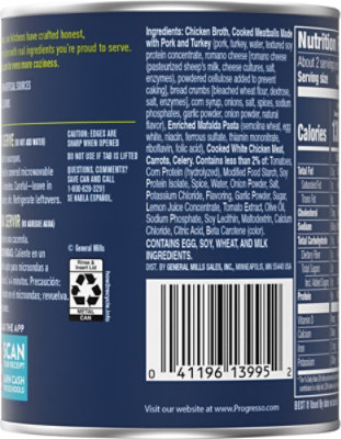 Progresso Protein Mediterranean Style Meatball And Chicken Soup - 18.5 OZ - Image 5