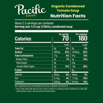 Pacific Foods Condensed Soup Tomato - 10.75 OZ - Image 4