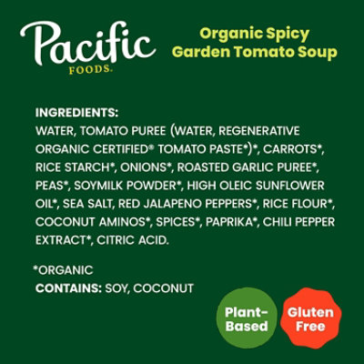 Pacific Foods Soup Spicy Garden Tomato - 32 FZ - Image 5