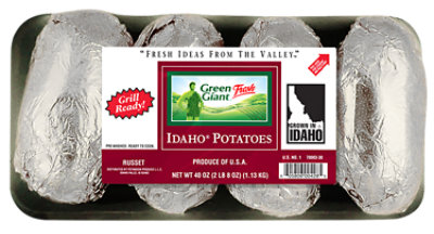 Green Giant Russet Griller Foil Wrapped Tray Pack 4 Ct - 40 OZ - Image 1