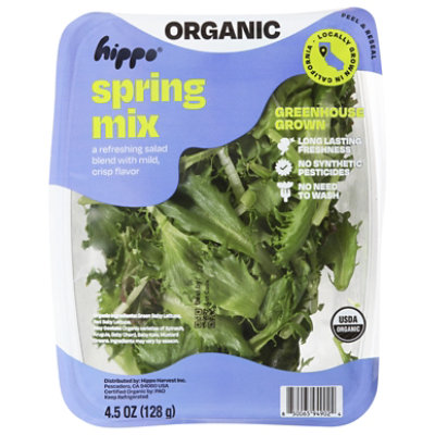 Hippo Harvest Greenhouse Spring Mix Organic 4.5oz - 4.5 OZ - Image 1