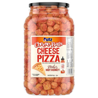 Utz Cheese Balls Pizza & Mikes Hot Honey 14.5oz - 14.5 OZ - Image 1